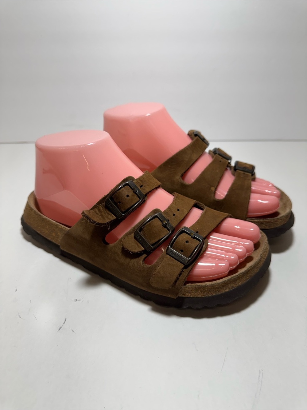 Birkenstock Betula Florida 3 Strap Brown Leather Sandal Women's Size 36 US 5-5.5